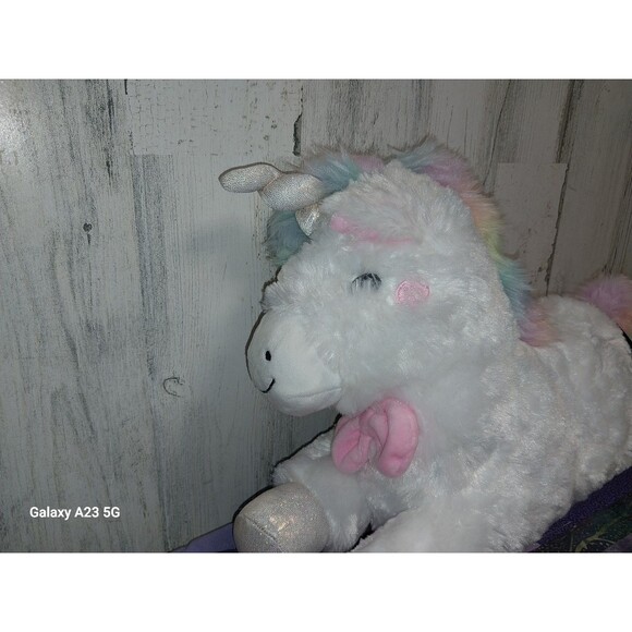 FAO Schwarz 15" Unicorn Plush Stuffed Animal With LED Lights - Picture 3 of 7